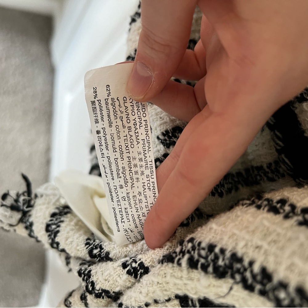 Zara trf Collection Black and White Tweed Mini Dress - Picture 5 of 5